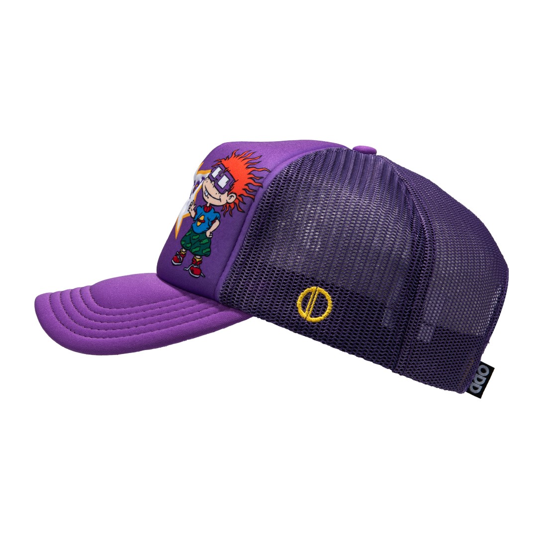 ODD SOX - Rugrats Trucker Hat – Chuckie Snapback Cap – Mesh Back – One Size Adjustable Fit