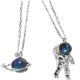 thumbnail image 1 of Collares De Pareja De Planetas Y Astronautas, Collares Con Colgante De Cadena Larga, Regalo De San Valentín Para Hombres Y Mujeres Advancent AP005510-00, 1 of 6