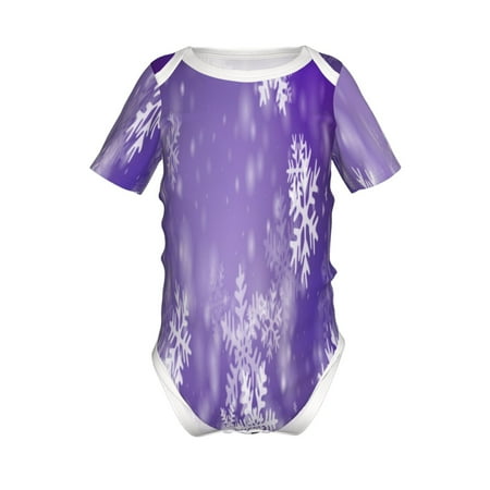 

Yiaed Snowflakes Print Infant Climbing Short Sleeve Onesie One-Piece Baby Bodysuit Clothes 0-12 Months -12 Months