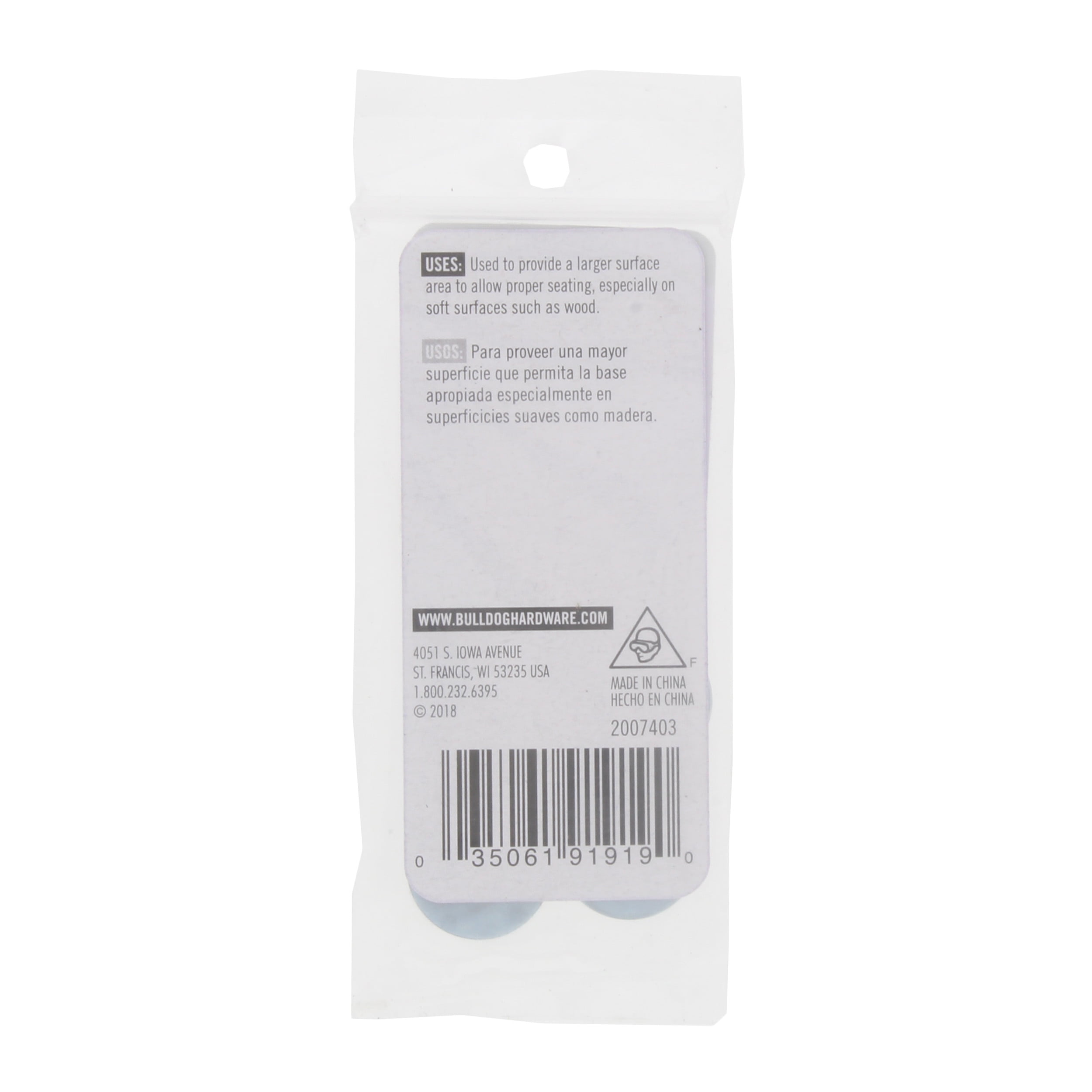 Bulldog Hardware 3/16 in. x 3/4 in. Fender Washer, Zinc Plated Steel (8 Pack)