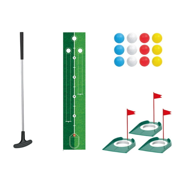 Almencla Kids Golf Set Golf Accessories Golf Training for Children Adults Office Home A