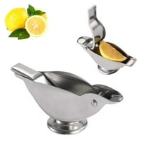 1-Pack Stainless Steel Manual Lemon & Lime Juicer – Heavy-Duty Hand Press Citrus Squeezer for Lemons, Oranges & Fruits – Portable Kitchen Gadget for Quick Juice Extraction TIKA