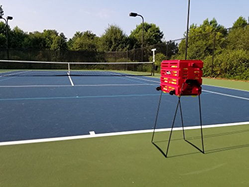 Tourna Ballport Deluxe Tennis Ball Pickup with Wheels - Red
