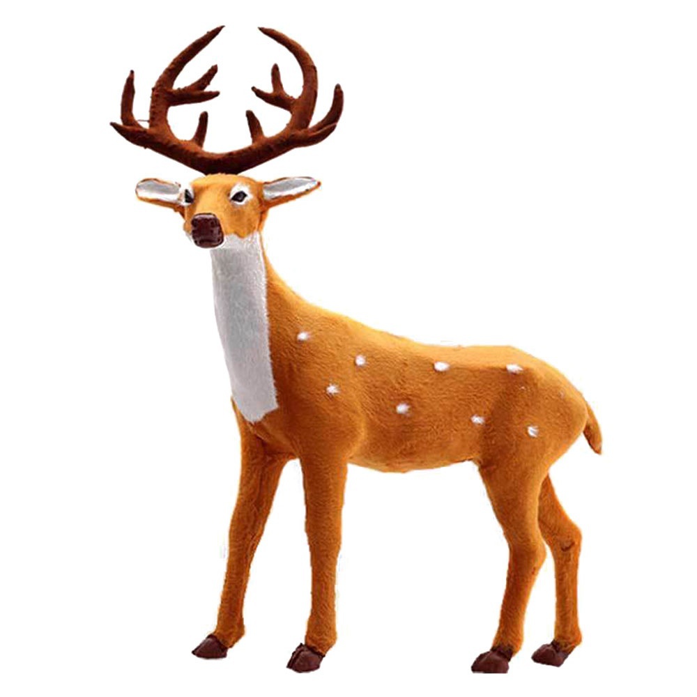 Home Garden Home Furniture Diy Christmas Simulation Plush Reindeer Xmas Elk Plush Toy New Year Decor Suneducationgroup Com