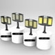 thumbnail image 5 of Greeniant Luz de pared Solar recargable al aire libre Sensor de movimiento Cuerpo de inducción Lámpara montada Patio trasero Iluminación blanca Pasarela Suministros para perros 384 cuentas Greeniant PT004575-01, 5 of 6
