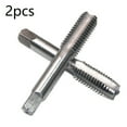 thumbnail image 1 of BTOER 2pc HSS Standard Metric Thread Thread Tap Set-M16 Screw Tap Drill Bit Kit Silver Straight Flute Plug Tap Hand Tools Accessory, 1 of 9