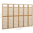 thumbnail image 4 of vidaXL 6-Panel Room Divider/Trellis Solid Fir Wood 242.5x180 cm, 4 of 4