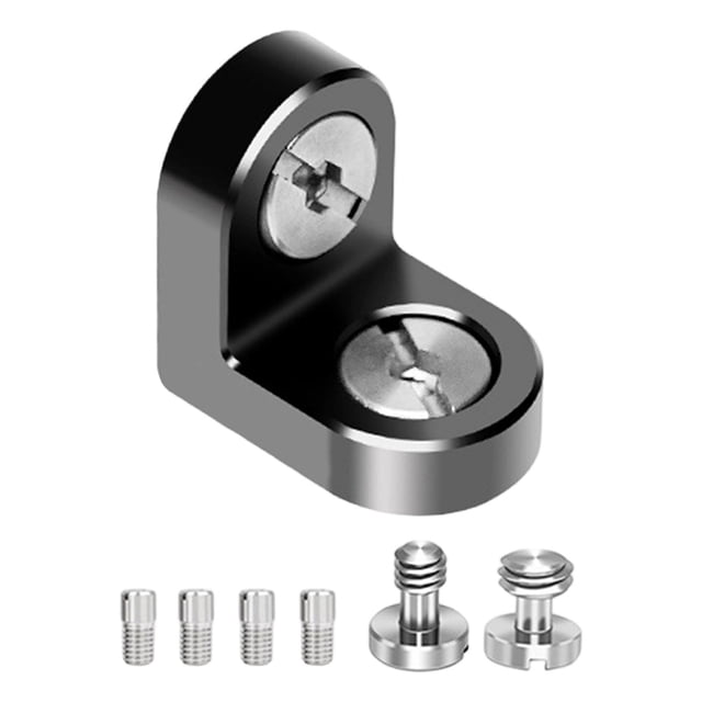 Soporte de extensión para cámara en ángulo recto de 90 degree, accesorio de aleación de aluminio, resistente, tornillo de 1/4 3/8, fotografía profesional,