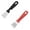 Red and Black, variant on 2 Pcs Plastic Scraper Tool Griddle Scraper Tool Metal Small Grill Scraper for Outdoor BBQ Stiff Grill Pan Cleaning Scraper Spatula, No need to change Flexible Blades, 5.12x1.26 Inch, Red