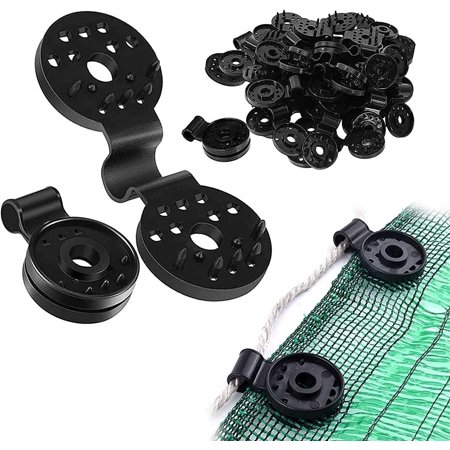 Shade Cloth Heavy Duty Lock Grip, Shade Cloth Plastic Clips, Windproof Awning Clamp Grip, Sunshade Net Shading Fixed Clip Buckle, Tarp Clips Heavy Duty Lock Grip, Garden Shade Cloth Clips (100PCS)