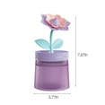 thumbnail image 3 of Pompotops 260 ML Mini Cute USB Humidifier With Light, Quiet Cool Mist Humidifier For Bedroom And Office, Flower Plants Shaped, Easy To Clean, 3 of 7