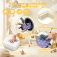 thumbnail image 7 of HOOETOON Shopping Cart Cover High Chair Cover Baby 2 in 1 Machine Washable Cotton Padded Safety Harness Toy Tether Toddler Infant Boy Girl,Flower Purple, 7 of 7