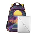 thumbnail image 7 of FORMRS Unisex Backpack Elementary School Travel Bookbag with Reflective Stripes, Neon Road, 7 of 7