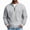 Light Gray #368, variant on Men's Quarter Zip Sweatshirt Stand Collar Pullover Top with Chest Pocket Relaxed Fit Casual Sweatshirts