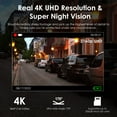 thumbnail image 3 of REXING V55 Dash Cam 4K Modular capabilities, 5.0 GHz Wi-Fi, GPS Car Dash Camera Recorder, Night Vision, Loop Recording, Parking Monitor, Supercapacitor, Support 256GB Max, Voice Control (2023), 3 of 9