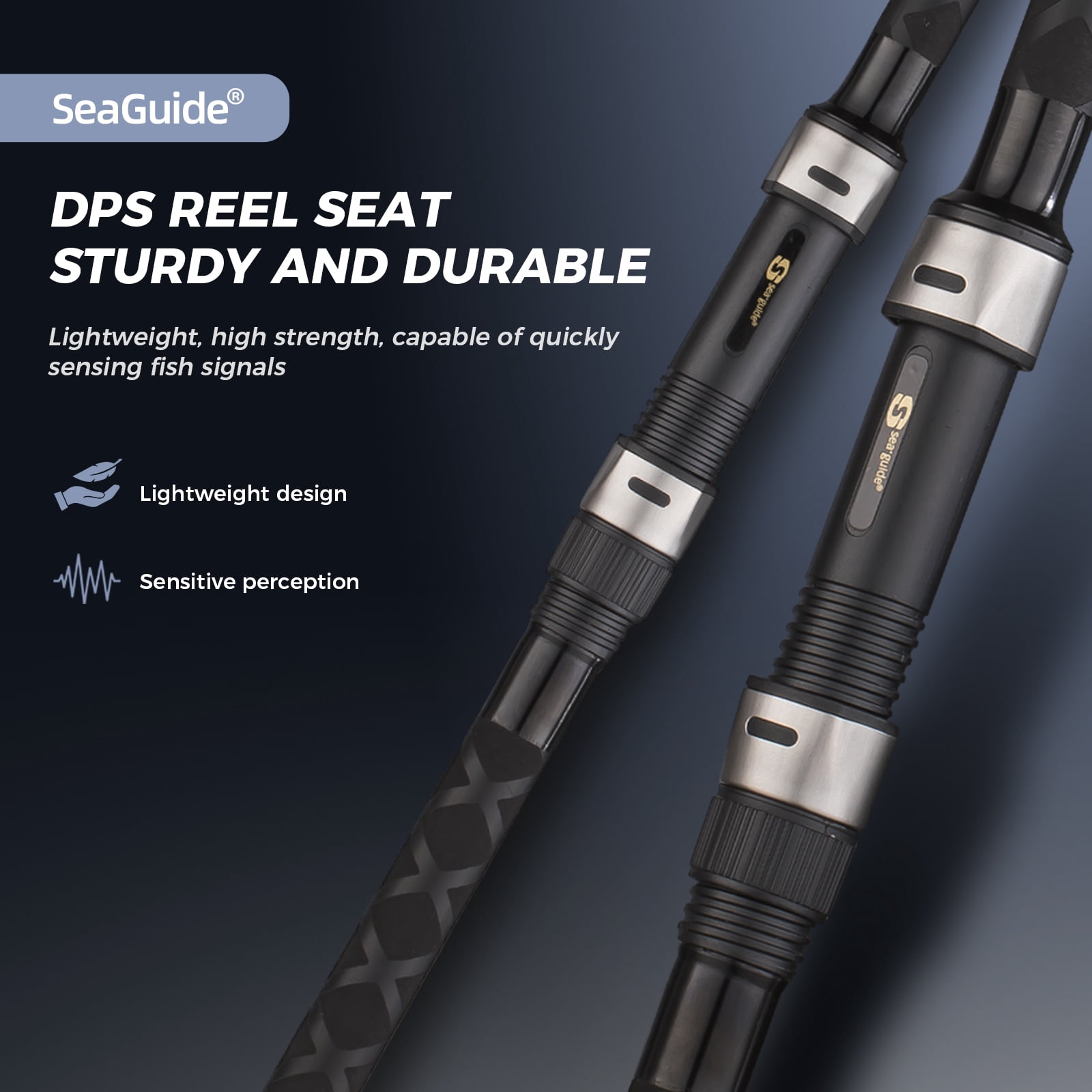 Berrypro Surf Spinning Rod Carbon Surf Fishing Rod（12'-Spinning-2pc）