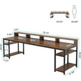 thumbnail image 4 of Industrial country style, solid structure, wear-resistant and easy to clean desk, can effectively utilize the desktop space, 4 of 5