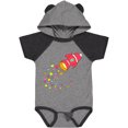 thumbnail image 3 of Inktastic Valentine's Day Rocket Ship with Hearts Boys or Girls Baby Bodysuit, 3 of 5