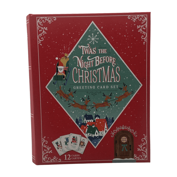 2024 'Twas the Night Before Christmas Greeting Card Set (Santa Claus) Hallmark XPX1416