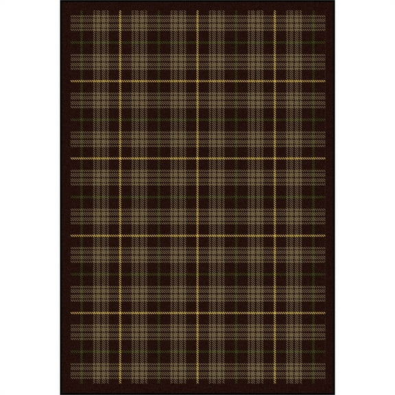 Kaleidoscope - Whimsical Area Rugs Bit O' Scotch, 7'8" x 10'9", Bark Brown