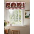 thumbnail image 2 of Valances for Windows Chef Gourmet Kitchen Rod Pocket Cafe Window Treatments Valance Curtains for Kitchen Bathroom Laundry Basement Windows 60"x18", 2 of 9