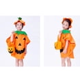 thumbnail image 5 of Kids Baby Pumpkin Costume Zip up Hoodies Romper Jumpsuit Cotton With Hat Set Halloween Baby Girl Outfit Toddler Halloween Costumes 3-10 Years, 5 of 7