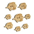 thumbnail image 1 of Butterfly Fish Wood Buttons for Crochet Knitting Sewing DIY Craft - 0.75 Inch Small (12pcs), 1 of 7