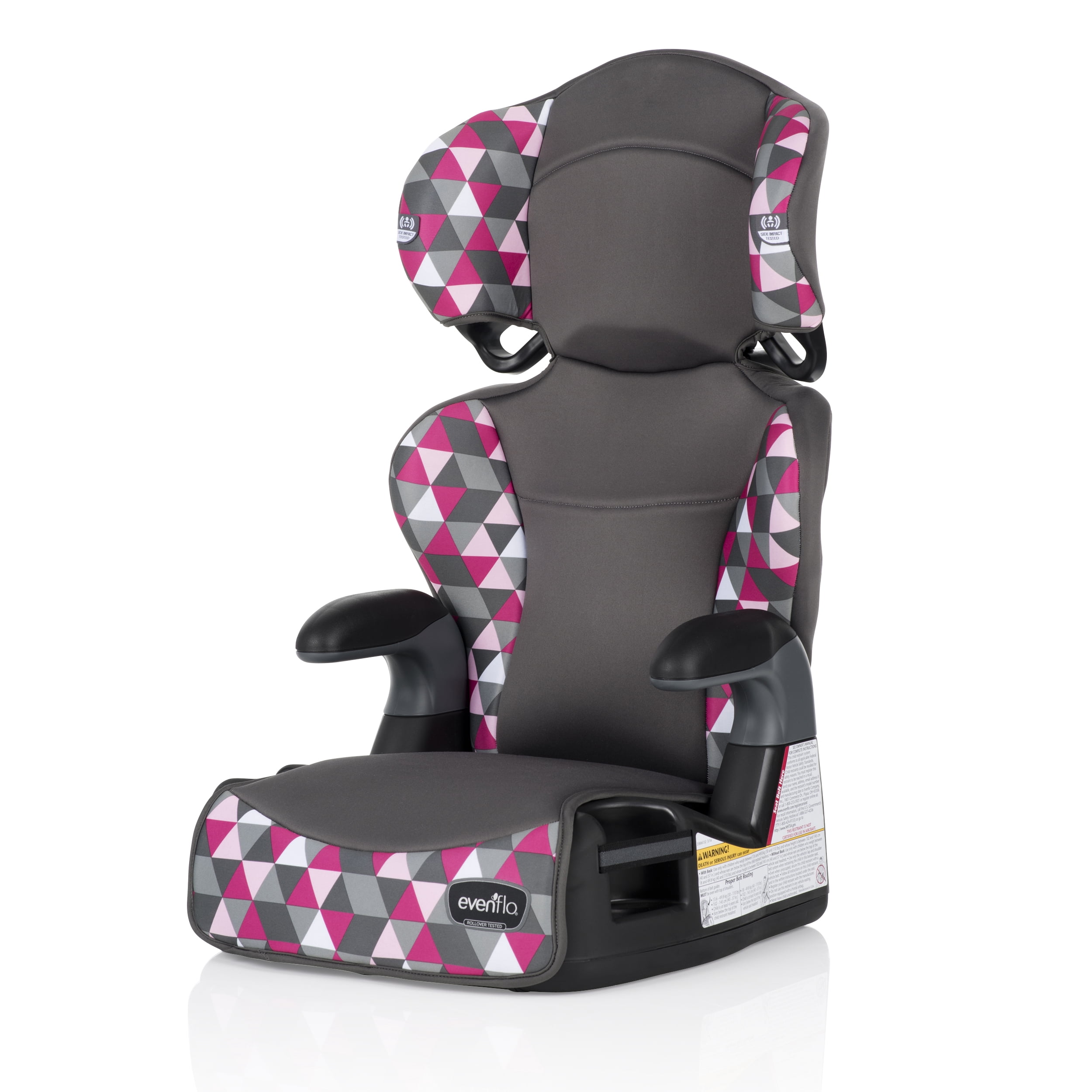 Big Kid LX High-Back 2-in-1 Belt-Positioning Booster Car Seat (Bristol Pink)