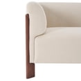 thumbnail image 5 of Christopher Knight Home 80" Modern Upholstered Sofa, 3 Seats Tuxedo Arms with Wood Leg, Linen, 5 of 9