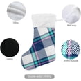 thumbnail image 3 of Coolnut 2 Pack Christmas Stockings 17.7 Inches Buffalo Plaid Large Size Xmas Cable Stocking Gifts & Decorations for Family Holiday Xmas Party, 3 of 6