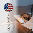 thumbnail image 3 of Round Wall Clock,Vintage American Flag With Faded Colors And Rough Textures,Silent Non-Ticking Wall Clock Decor for Home Office Kitchen Living Room Bedroom(10inch), 3 of 4