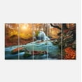 thumbnail image 2 of Tableau moderne imprimée sur toile Design Art Rivière en foret, 2 of 3
