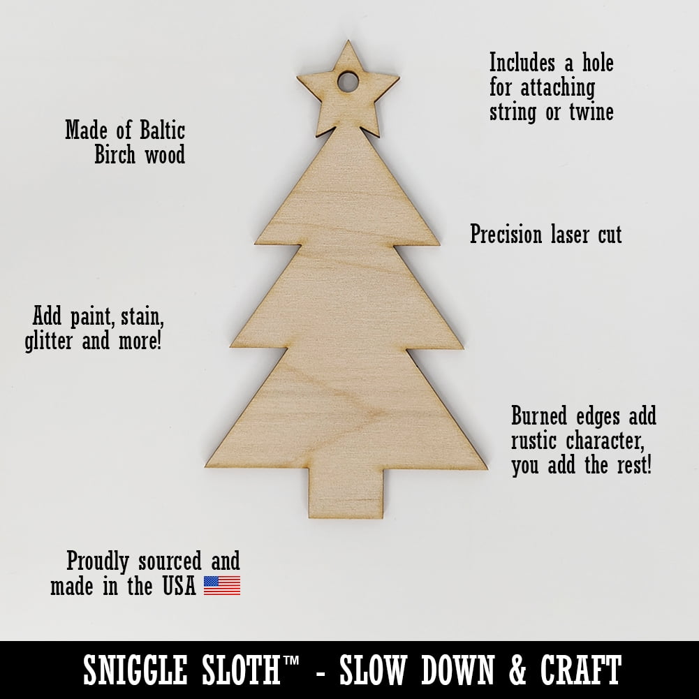 DIY Wood Beaded Christmas Garland with Tag Craft Kit - Makes 3.