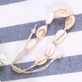 thumbnail image 4 of EeaseCA 1pc Women Shell Beaded Anklet Bracelet White Thread Hand Ankle Jewelry for Gift, 4 of 7
