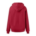 thumbnail image 5 of larppty Hoodies for Women, Fall Pullover Sweatshirt, Oversized Lightweight Sweatshirts (Red, XL), 5 of 6