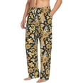 thumbnail image 2 of Daiia Sunflowers Bee Men's Sleep Pant with Pockets and Drawstring,Pajama Pants-Small, 2 of 9