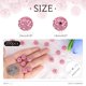 thumbnail image 2 of Perlas TINKRSTUFF con diamantes de imitación rosas, 200 unidades, 1 cm, 5 m, línea, 2 of 6