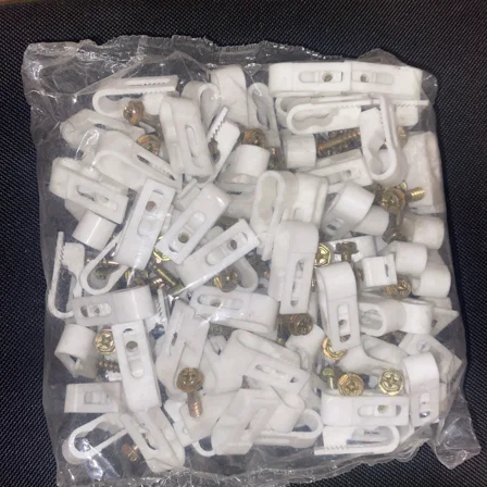 Rg6 Flex Dual Coaxial Cable Clips White, Pack Of 100