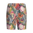thumbnail image 2 of Lsque Tropical Fruit Mens Sleep Pajama Shorts,Short Pajama Pants, Cotton Ultra-Soft Knit-X-Large, 2 of 9