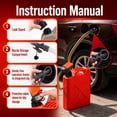 thumbnail image 2 of 3.8GPM Auto-Stop Electric Fuel Transfer Pump, 51" Long Hose, 4 Size Adapters, Leak Proof Portable Gas Can Pump for Gasoline Diesel Kerosene Oil(Bare Tool), 2 of 10