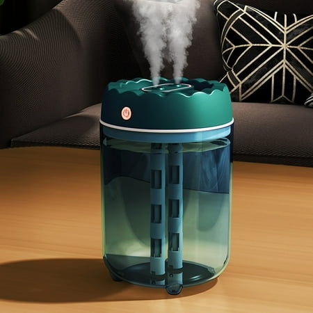 

Hueook Essential Oil Portable Desk Humidifier 1.8L Cool Mist Small Humidifier For Home Bedroom Office