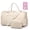 Beige-Style1, variant on Pink-Small Style1 Duffel Bag Travel Weekender Carry On Overnight Gym Toiletry