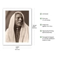 thumbnail image 2 of Portrait of Iahla ‘Willow’ - Taos Pueblo - The North American Indians - Vintage B&W Photograph by Edward S. Curtis c.1905 - Bamboo Fine Art 290gsm Paper (Unframed) 17x22in, 2 of 4