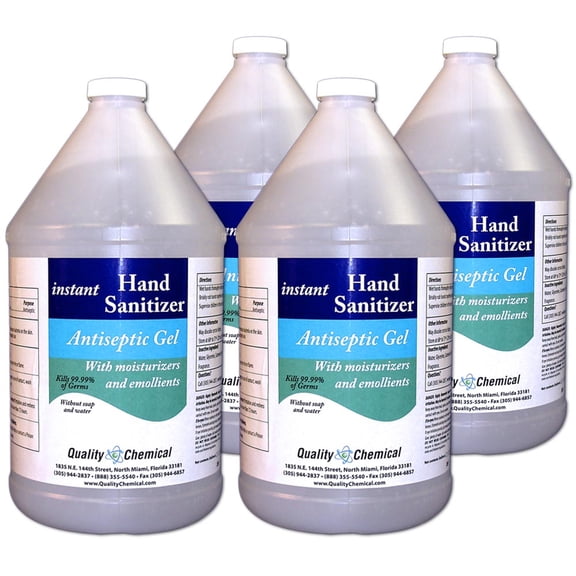 Instant Hand Sanitizer - Gel Type - with Ethanol - 4 gallon case