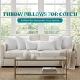 thumbnail image 2 of Oubonun 18x18 Pillow Inserts Set of 2, Soft Fluffy Throw Pillow Forms, Decorative Cushion Inserts with Polyester Filling for Sofa Couch Bed, Machine Washable, 2 of 8