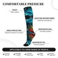 thumbnail image 5 of Compression Socks for Women and Men - Vibrant Fluid Motion Art Compression Socks Circulation for Workout, 5 of 8