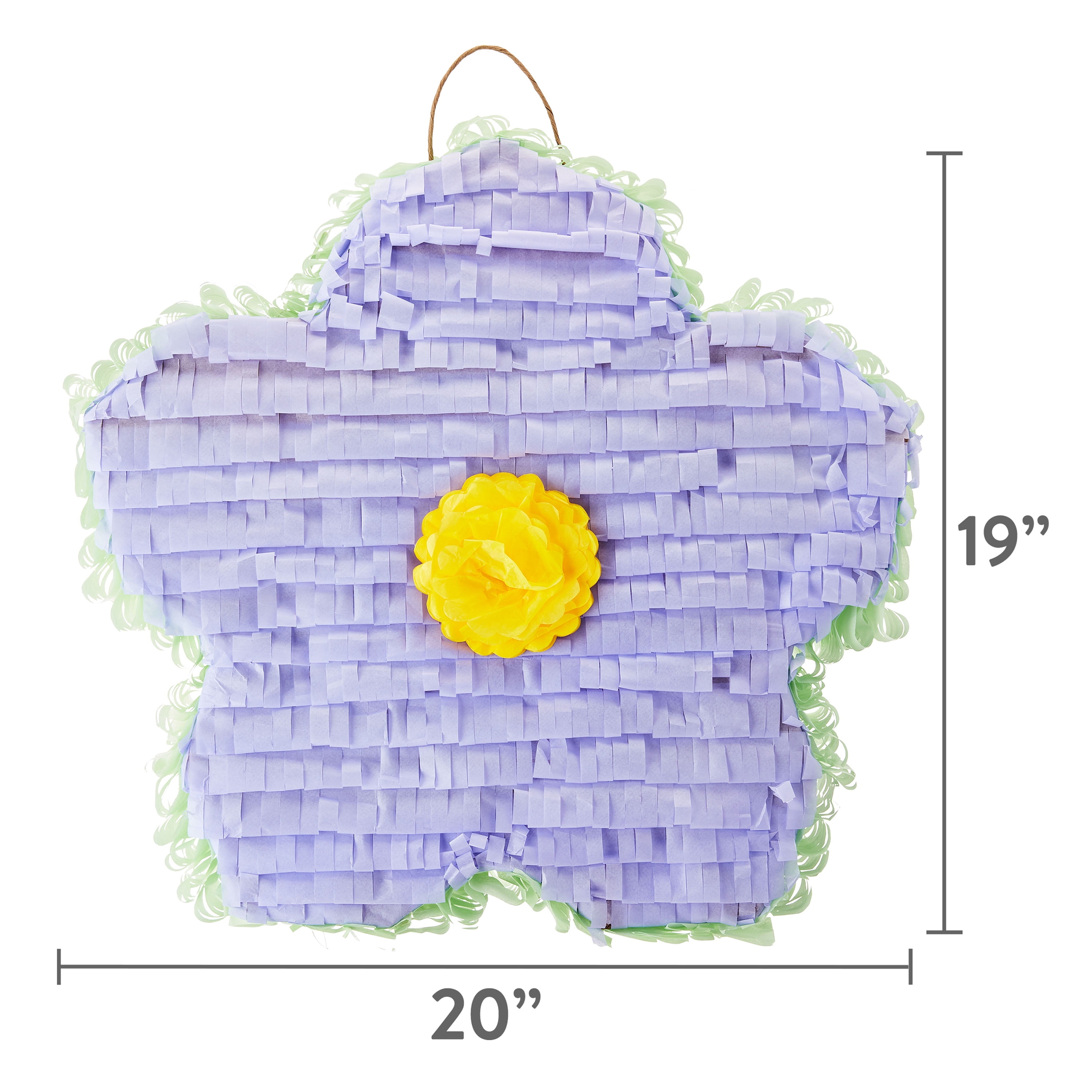 Purple Flower Party Pinata, 20" x 19.7", by Way To Celebrate