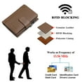 thumbnail image 7 of Sendefn Men's Wallet Genuine Leather Wallets for Men RFID Blocking Card Holder with Zipper Coin Purse, 7 of 7