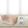 ZYCat Litter Box Kitty Litter Pan Portable 22cm High Sided Sifting
