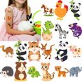 thumbnail image 4 of Waterproof Animal Stickers 3D Cartoon Temporary Tattoos for Men Women Parties Festivals, 4 of 5